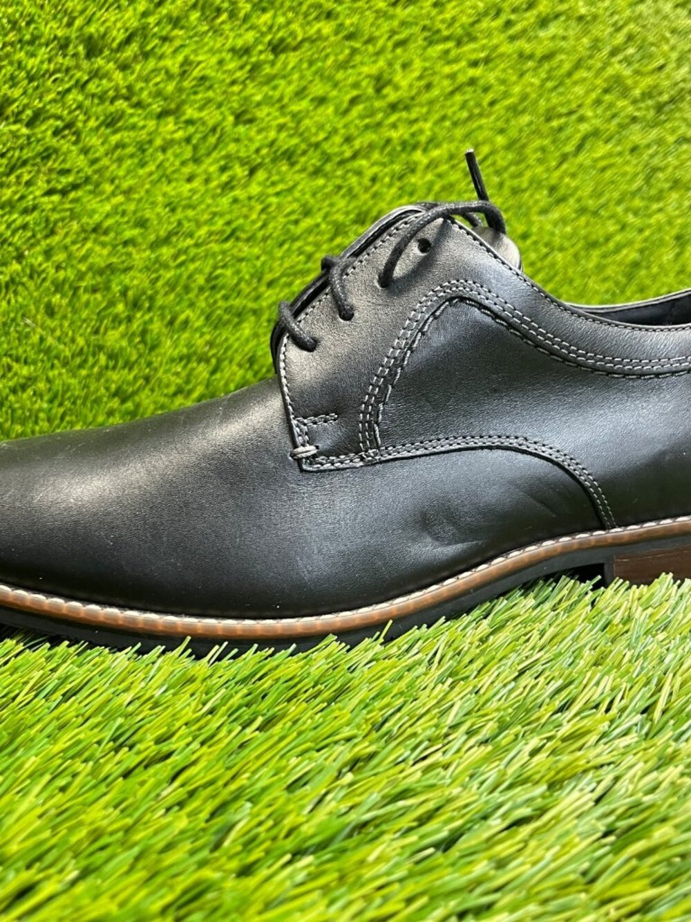 Nunn Bush Westwood Mens Size 8 Black Classic Leather Oxford Dress Shoes - Picture 3 of 10